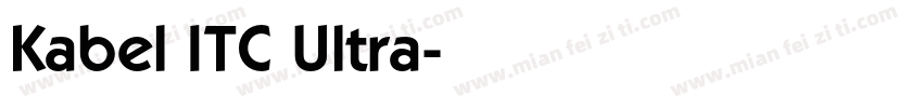 Kabel ITC Ultra字体转换